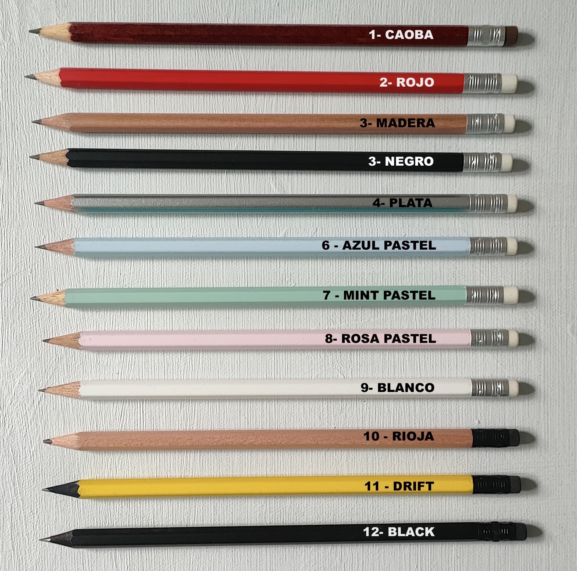 Lápices personalizados (pack de 20 ud)