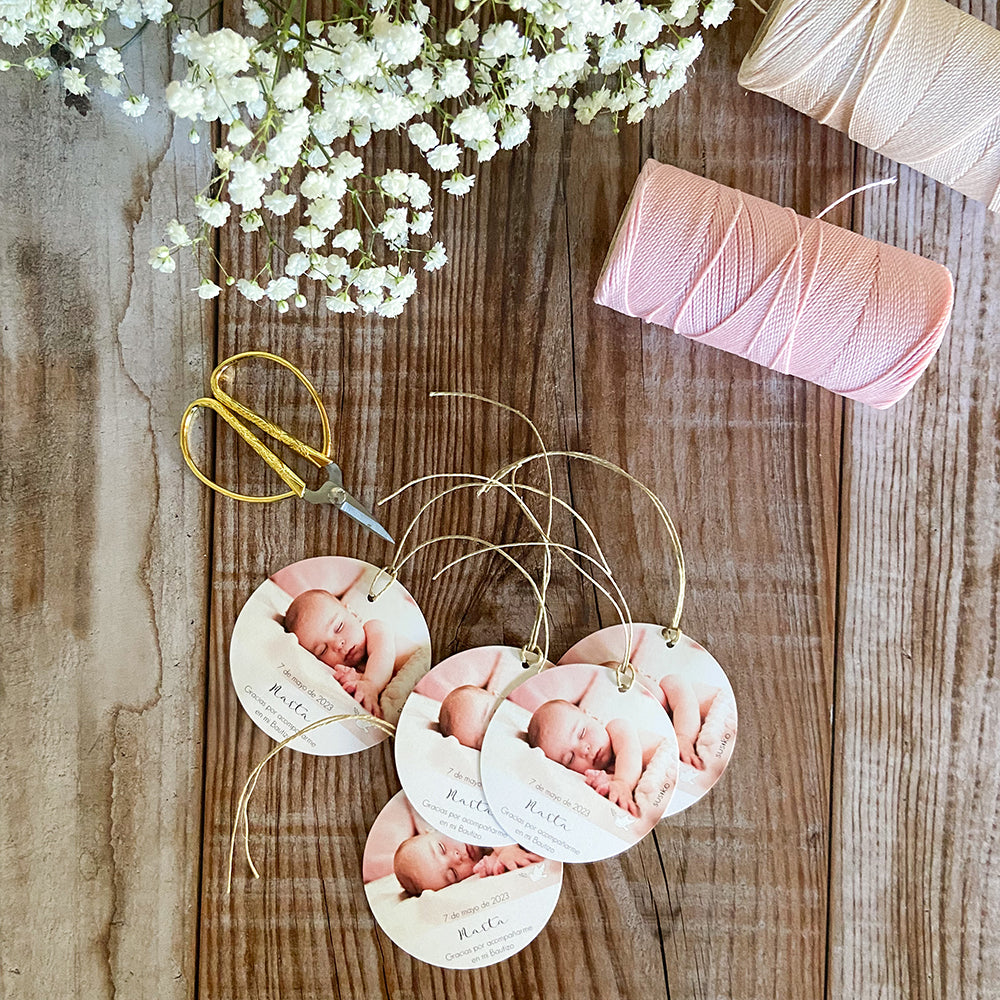 Christening Labels with String (20 units)