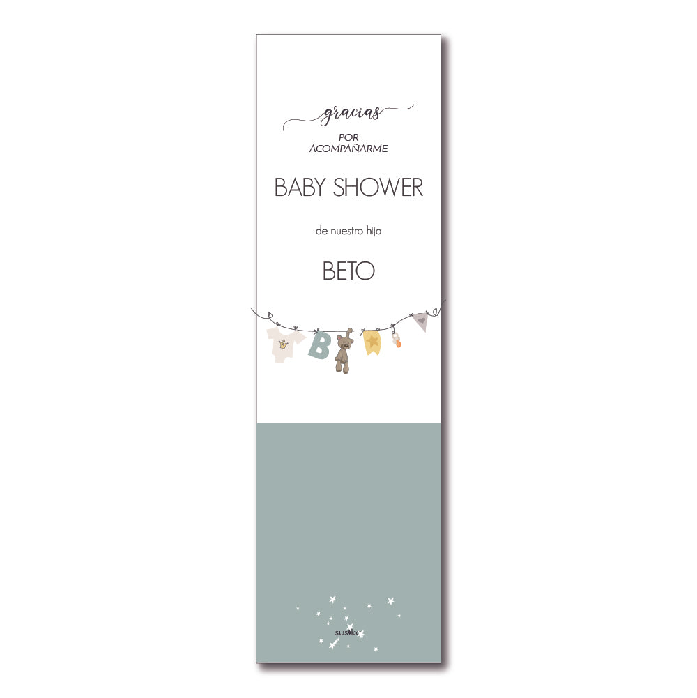 20 personalized pencils with Christening card