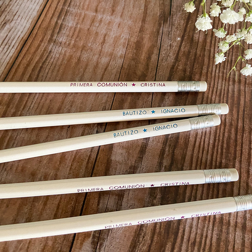 Personalized pencils (pack of 20 units)