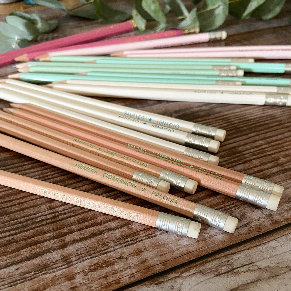 Personalized pencils (pack of 20 units)