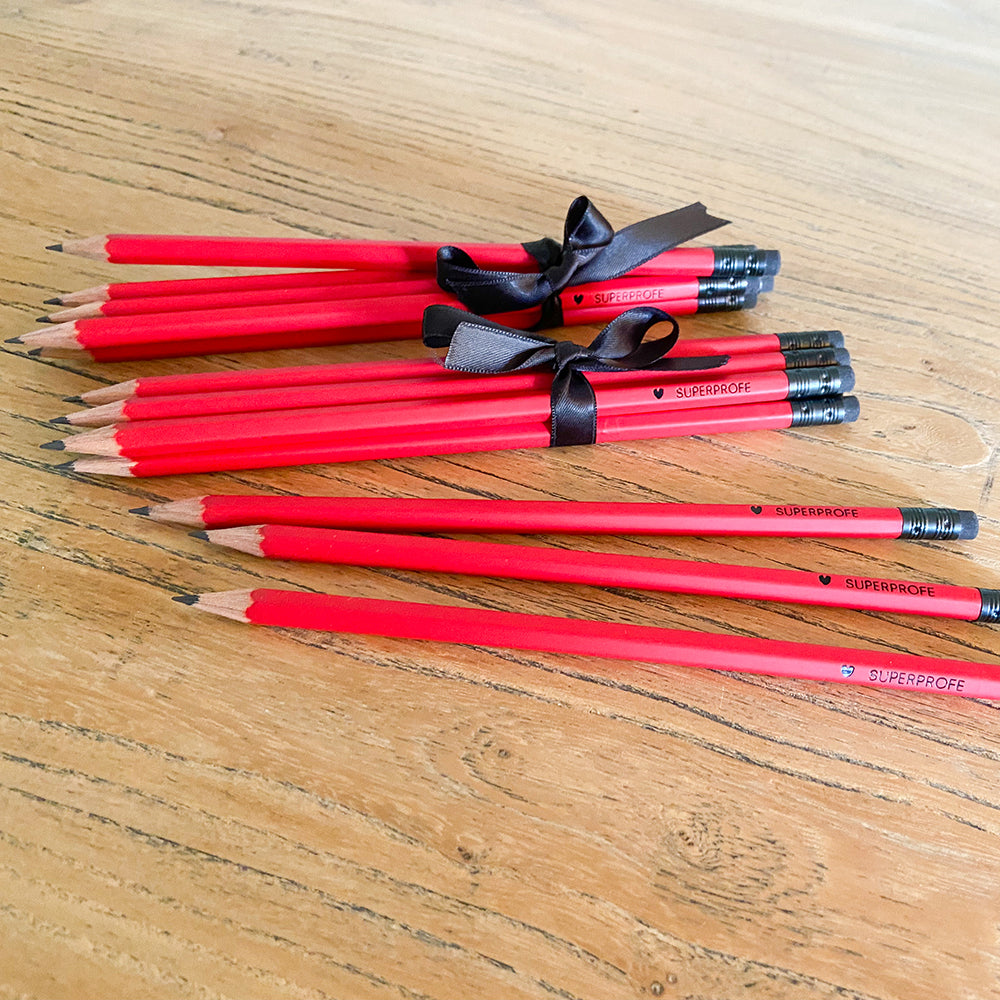 Pack of 6 Superprofe pencils